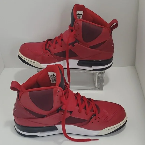 Jordan Flight 45 High Men Basketball, Size 11½, Red - Picture 9 of 15